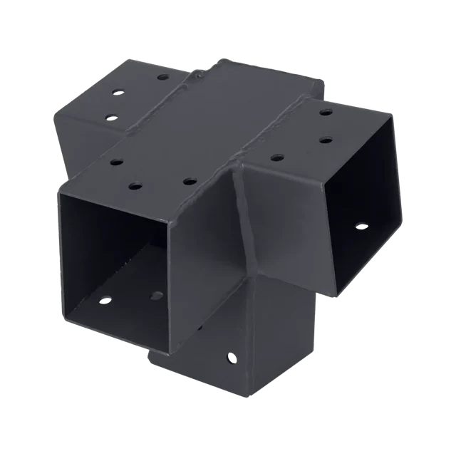 Łącznik prosty 7x7 cm 75st. 4-końce Suki Plug-in antracyt