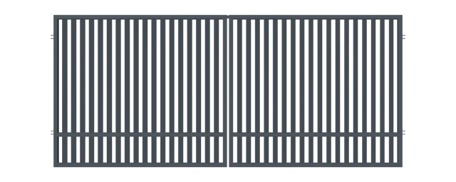 Brama dwuskrzydłowa Agat 5x1,5 m Polargos