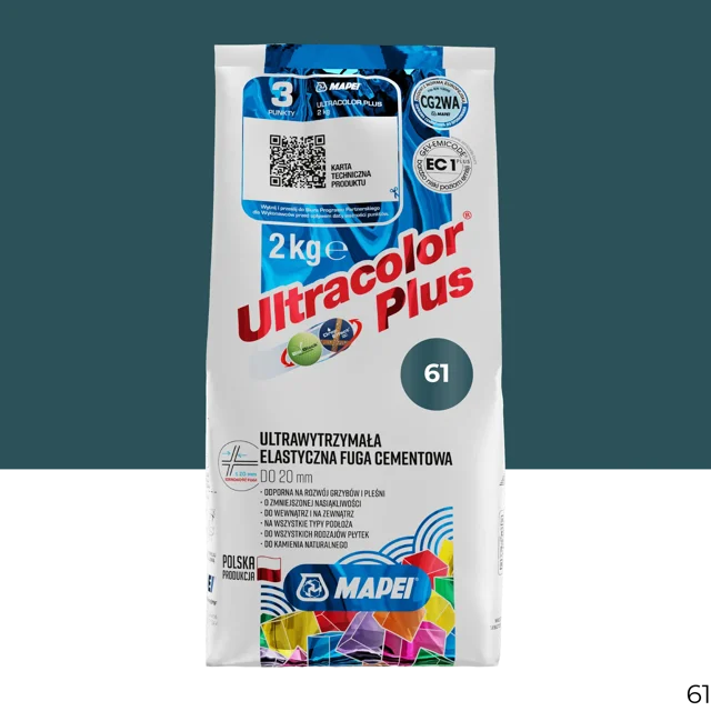 Fuga elastyczna Ultracolor Plus 61 Granat 2 kg Mapei