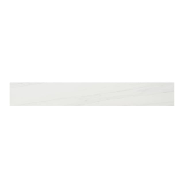 Battiscopa Marmi White colore bianco H 10 x L 60 cm x Sp 7.5 mm